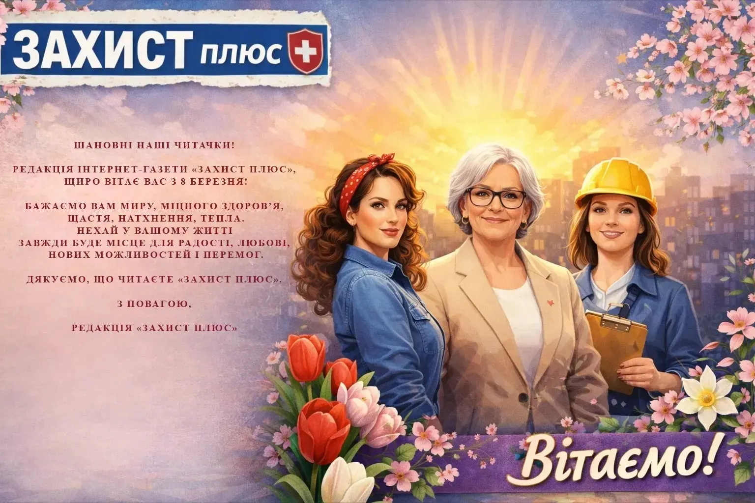 Вітаємо Вас з 8 березня!