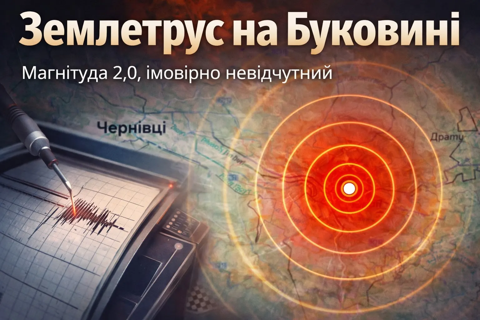 На Буковині зафіксували невідчутний землетрус