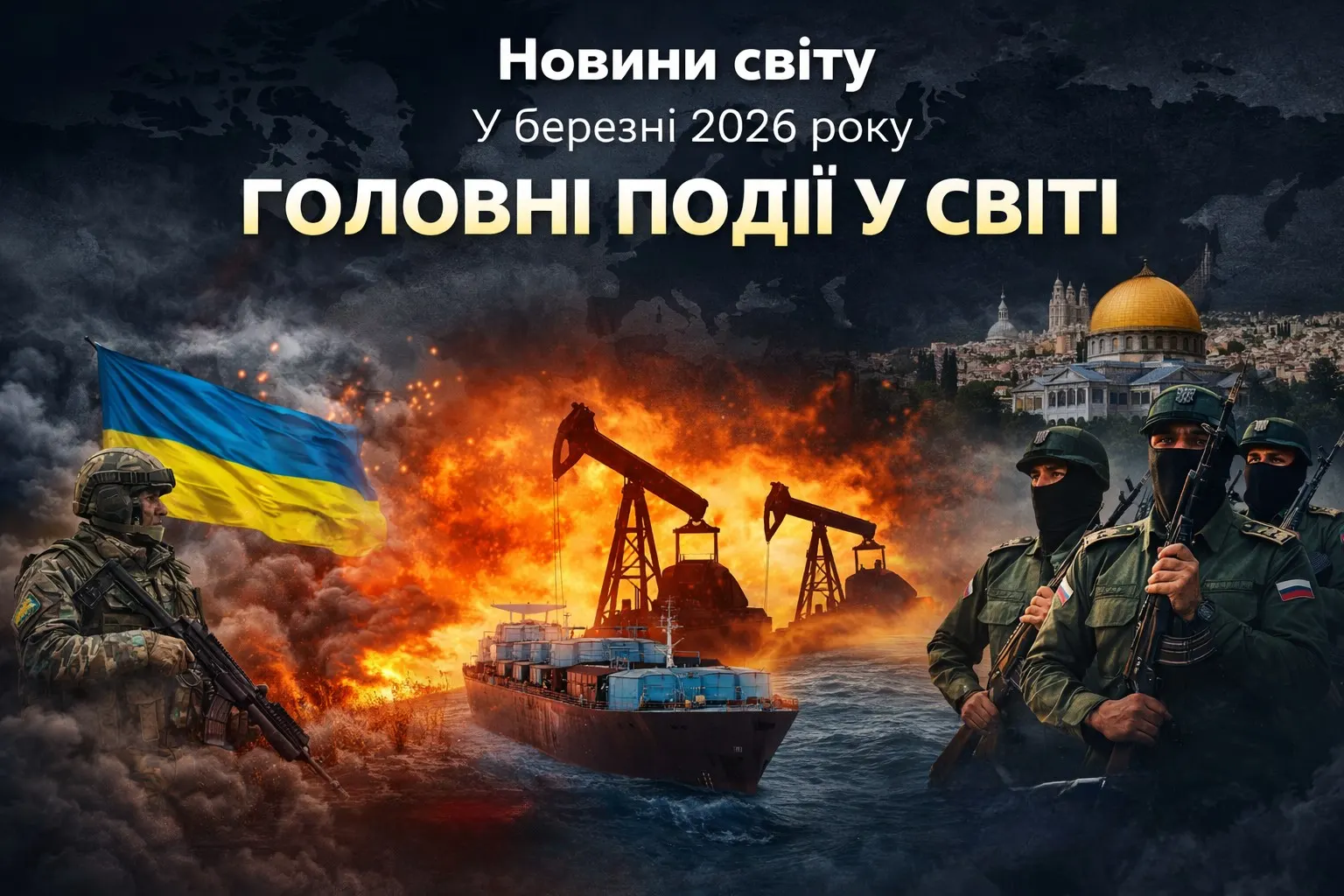 Головні події у світі станом на березень 2026 року