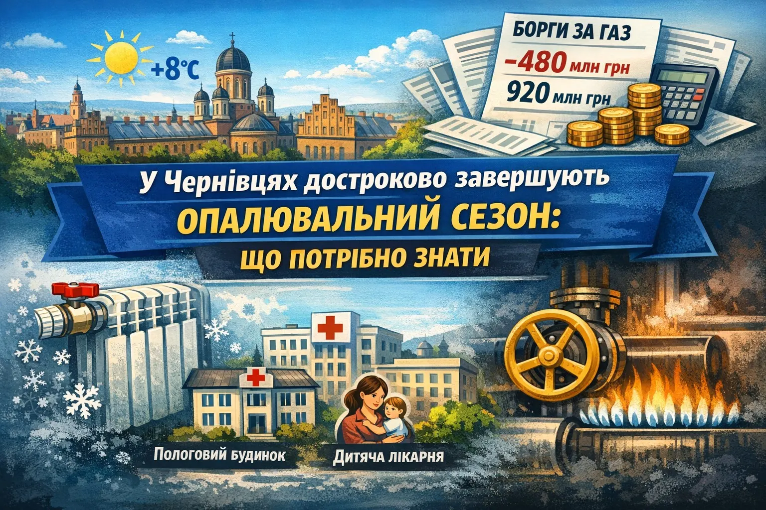 У Чернівцях 1 квітня завершують опалювальний сезон.