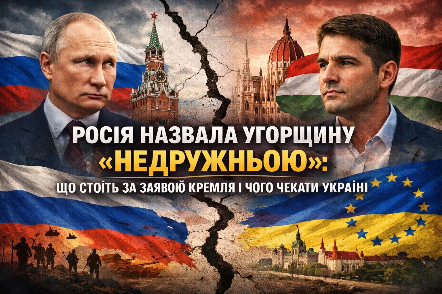 Росія назвала Угорщину «недружньою»