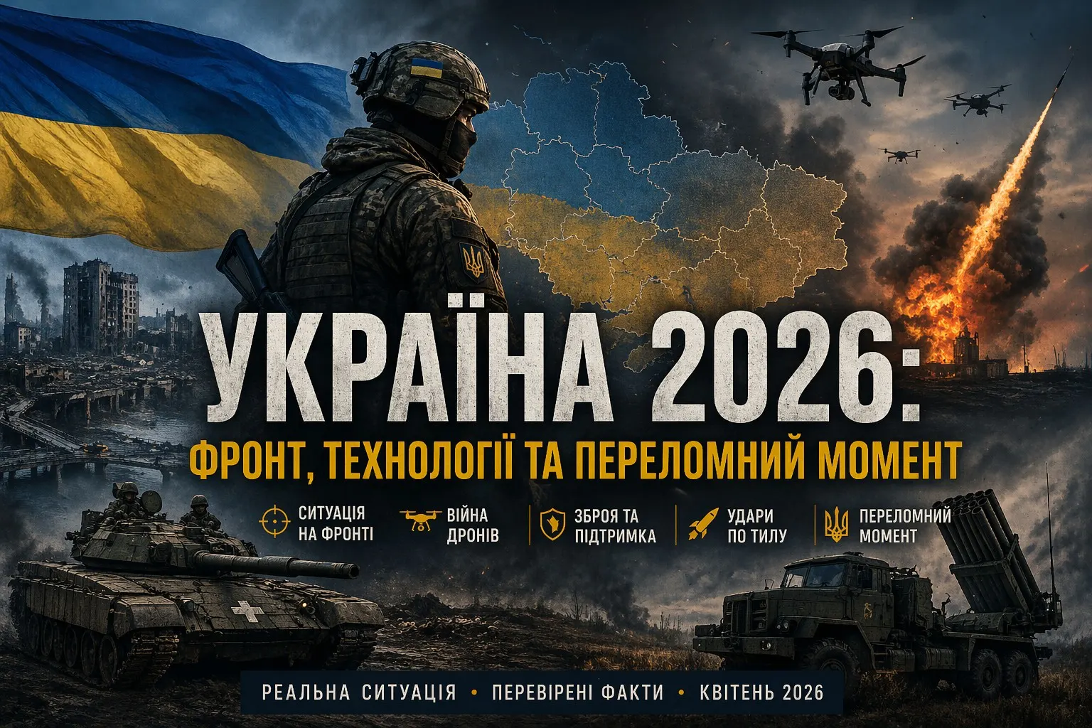 Війна в Україні 2026: фронт, технології та переломний момент