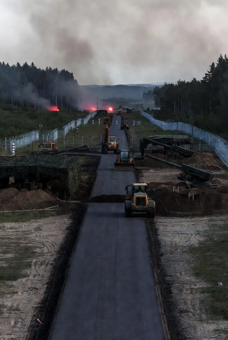 Путін хоче втягнути Білорусь у війну: у прикордонні білоруси будують дороги до території України та налагоджують артилерійські позиції, — Зеленський