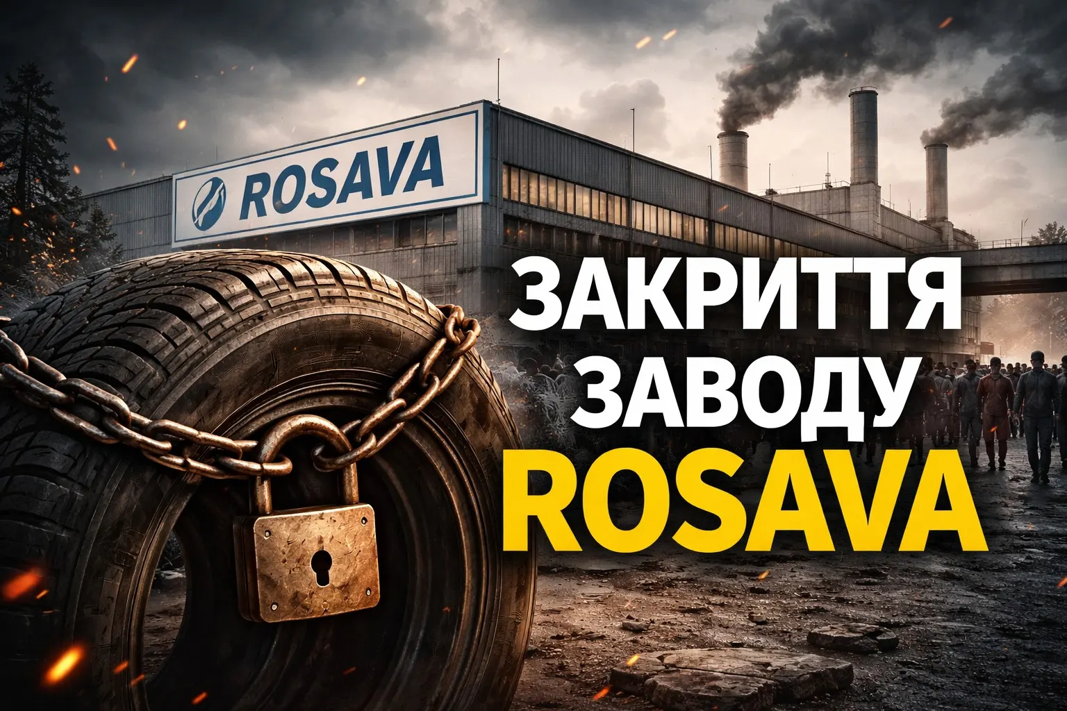 В Україні зупиняється єдиний шинний завод «Росава»