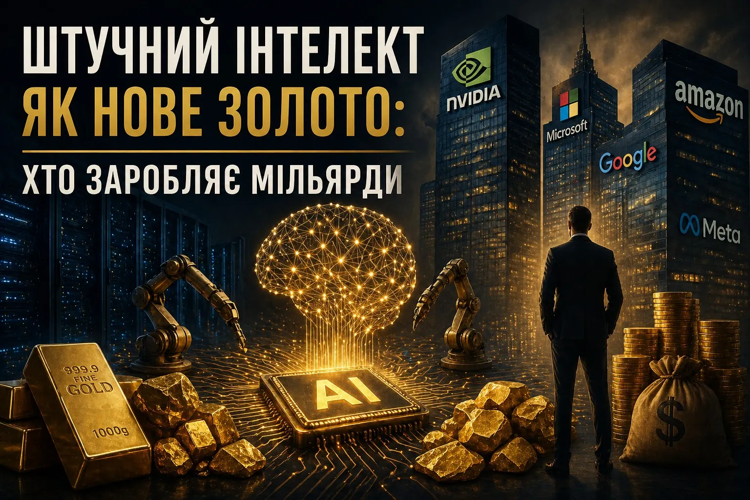 Штучний інтелект як нове золото: хто заробляє мільярди