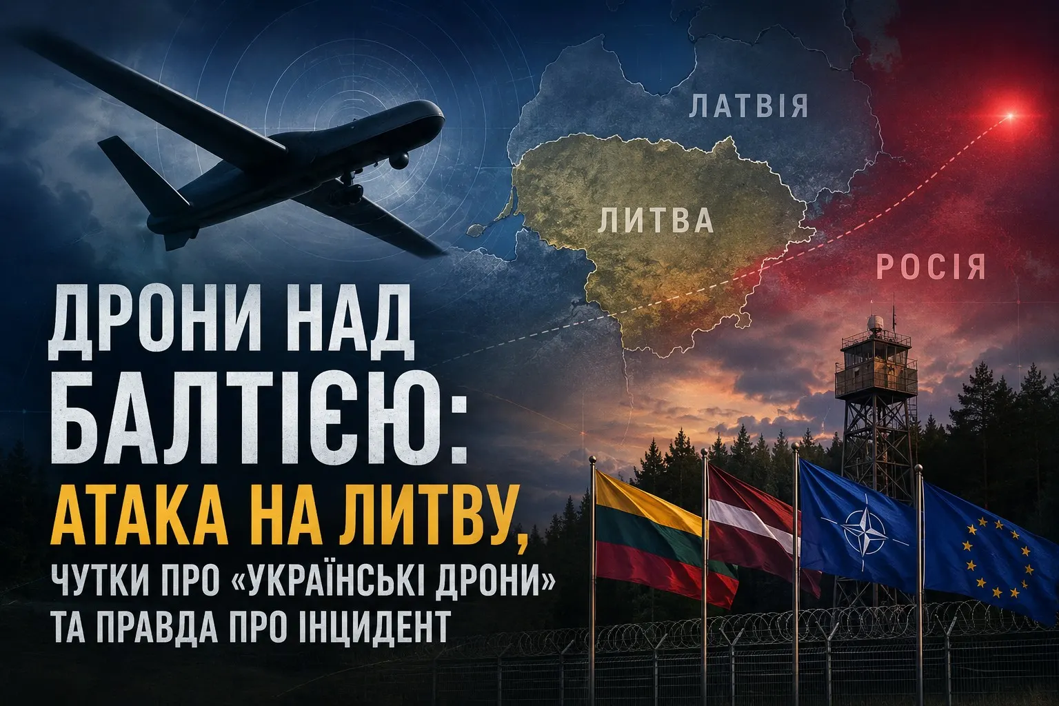 Дрони над Балтією: що сталося 7 травня та чи справді це була атака на Литву