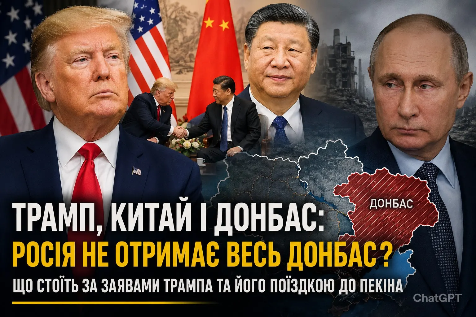 Трамп, Китай і Донбас: що насправді стоїть за новими заявами США щодо України