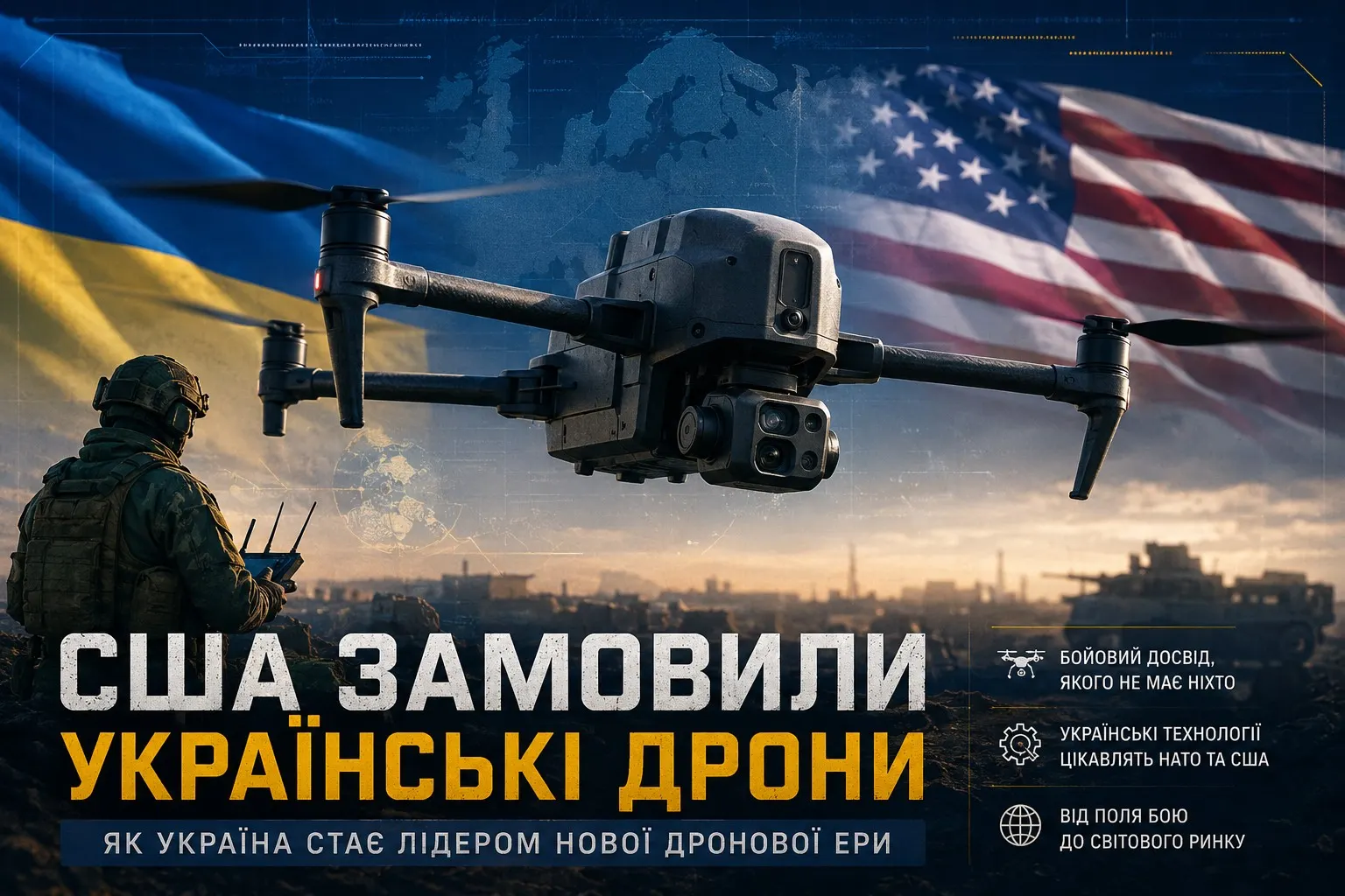 США зацікавились українськими дронами: як війна перетворила Україну на одного з головних гравців світового ринку БПЛА