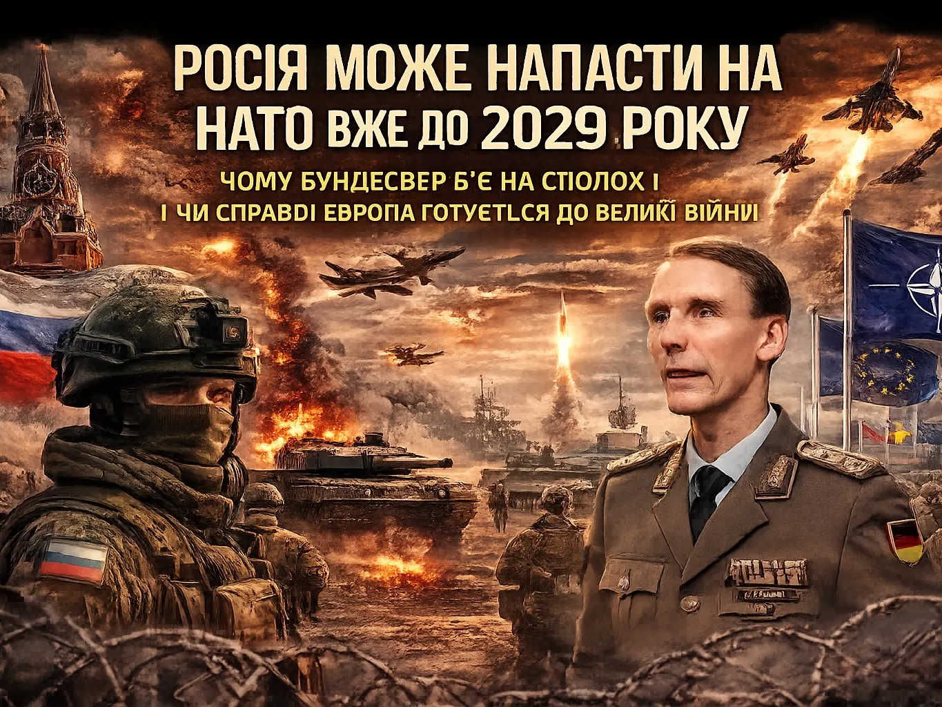 Росія може напасти на НАТО вже до 2029 року: чому Бундесвер б'є на сполох і чи справді Європа готується до великої війни