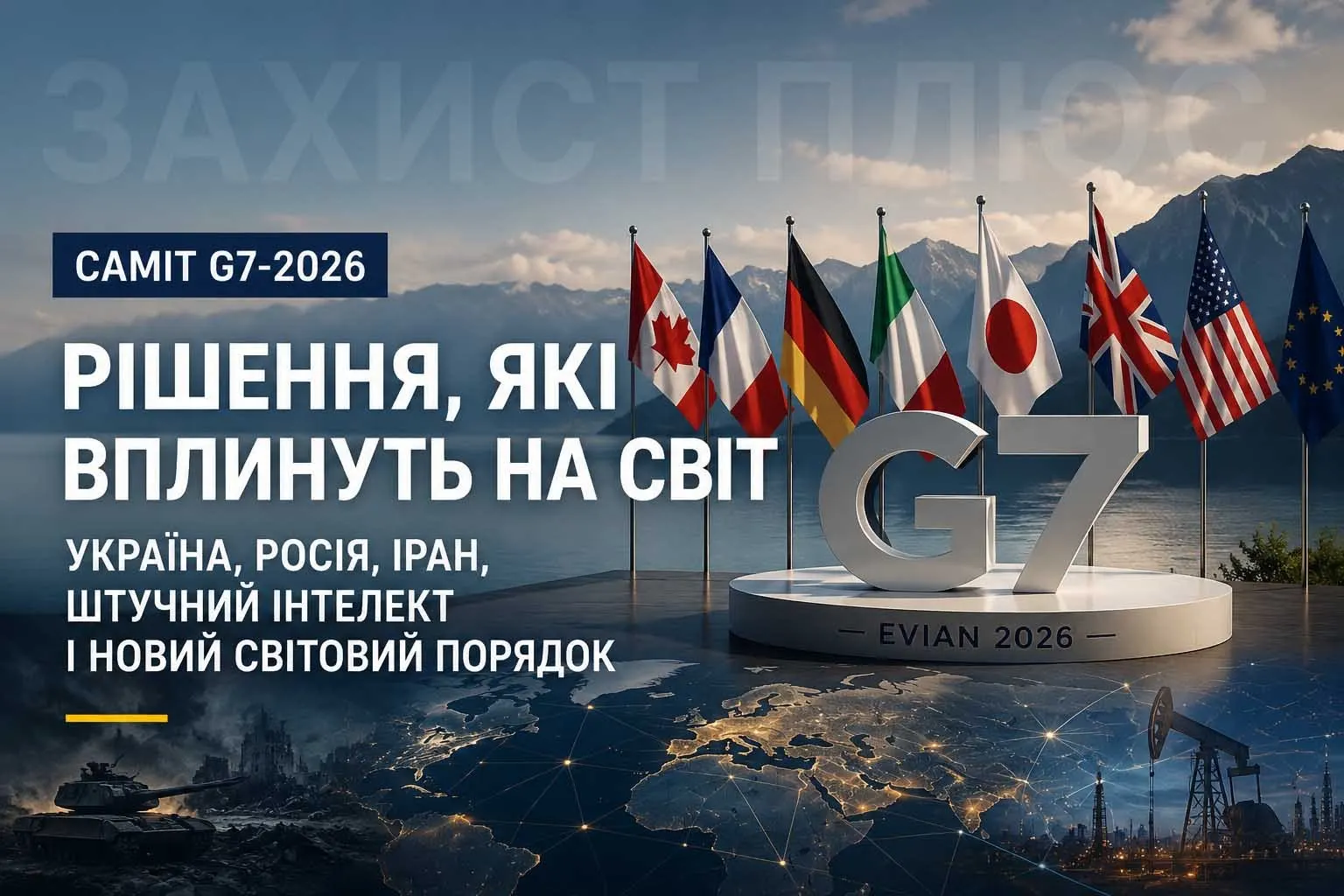 Саміт G7-2026: Україна, Росія, Іран, штучний інтелект і новий світовий порядок — головні підсумки та наслідки