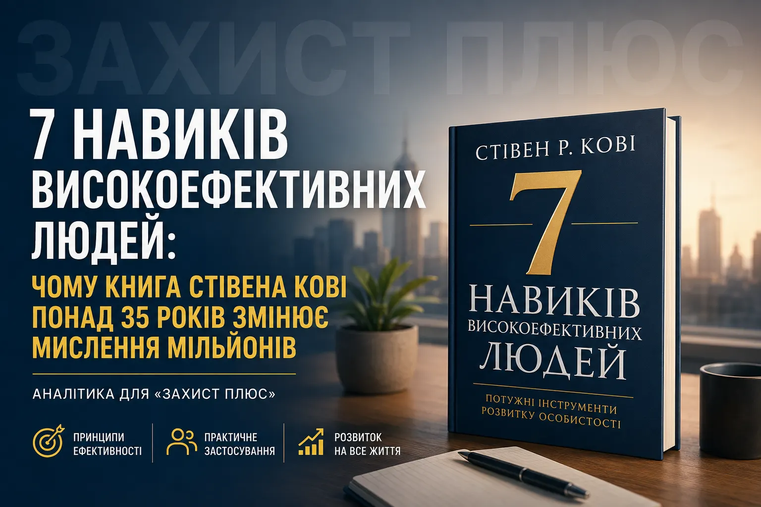 «7 навичок високоефективних людей»: чому книга Стівена Кові понад 35 років залишається однією з найвпливовіших у світі