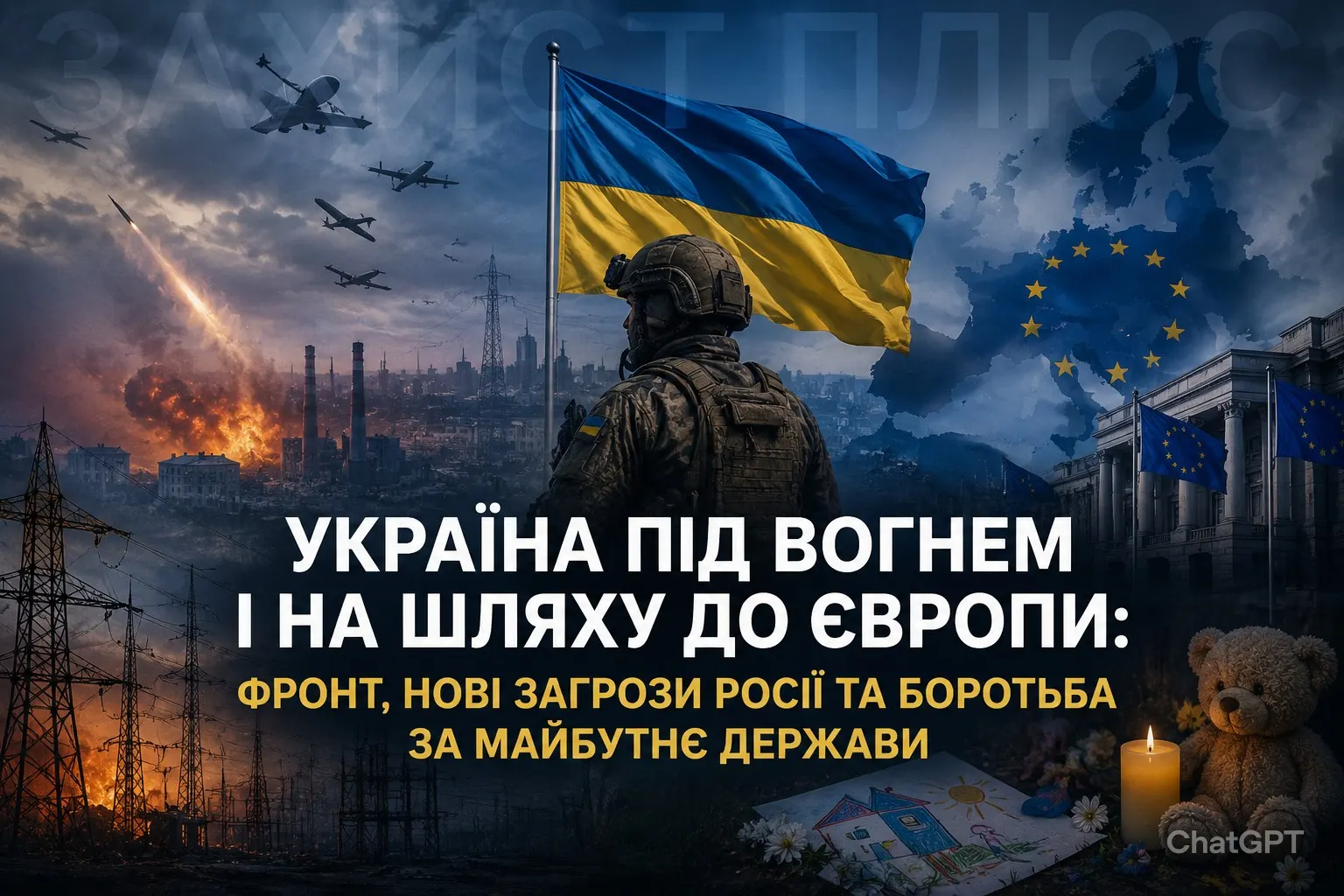 Україна під вогнем і на шляху до Європи: фронт, нові загрози Росії та боротьба за майбутнє держави