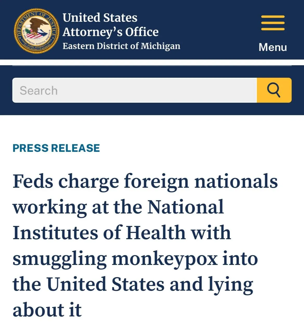 Вірус мавпячої віспи у валізі: чому в США заарештували двох науковців NIH і що це означає для глобальної біобезпеки