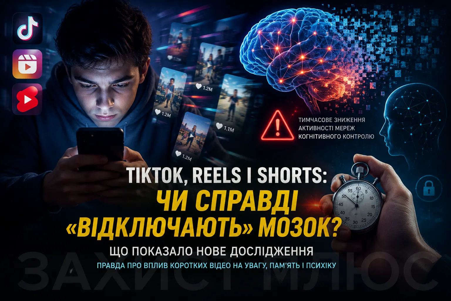 TikTok, Reels і Shorts: чи справді короткі відео «відключають» мозок? Що насправді показало нове дослідження