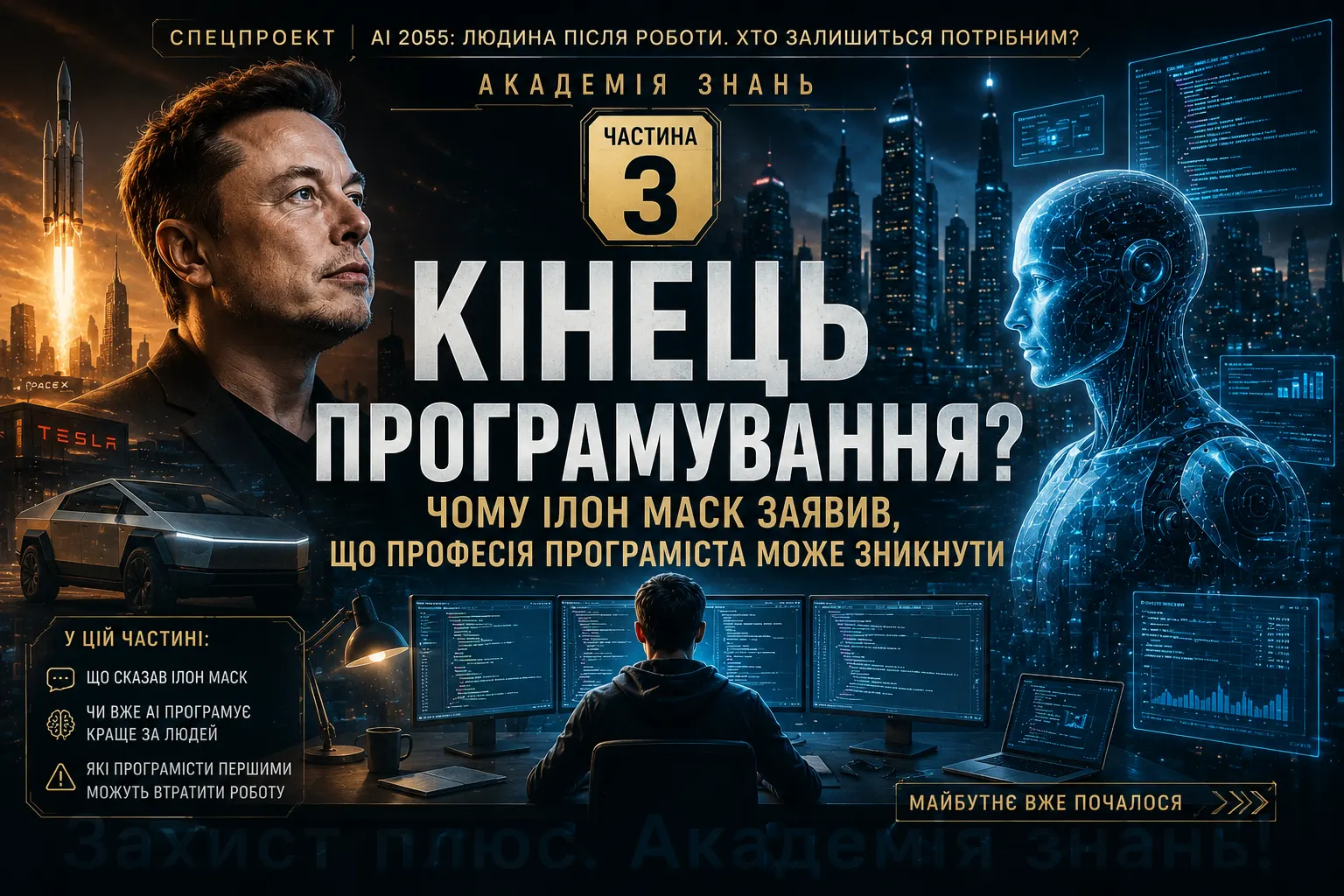 AI 2055: ЛЮДИНА ПІСЛЯ РОБОТИ. ХТО ЗАЛИШИТЬСЯ. ЧАСТИНА 3