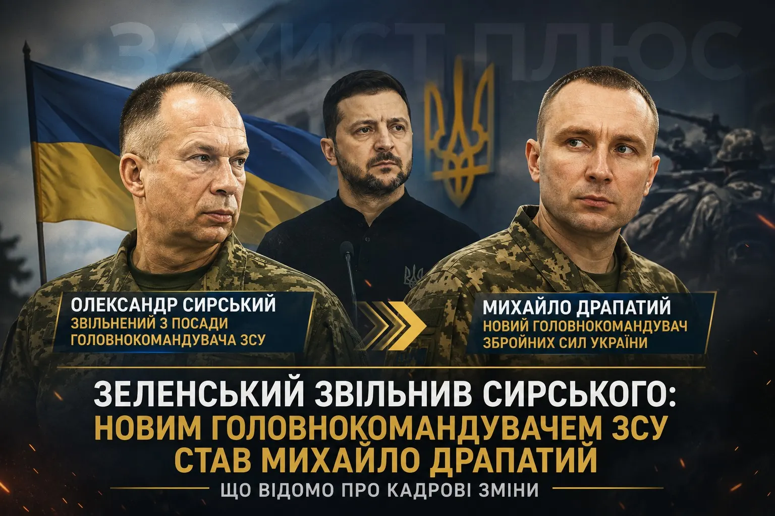 Зеленський звільнив Сирського: новим Головнокомандувачем ЗСУ став Михайло Драпатий — що відомо про кадрові зміни