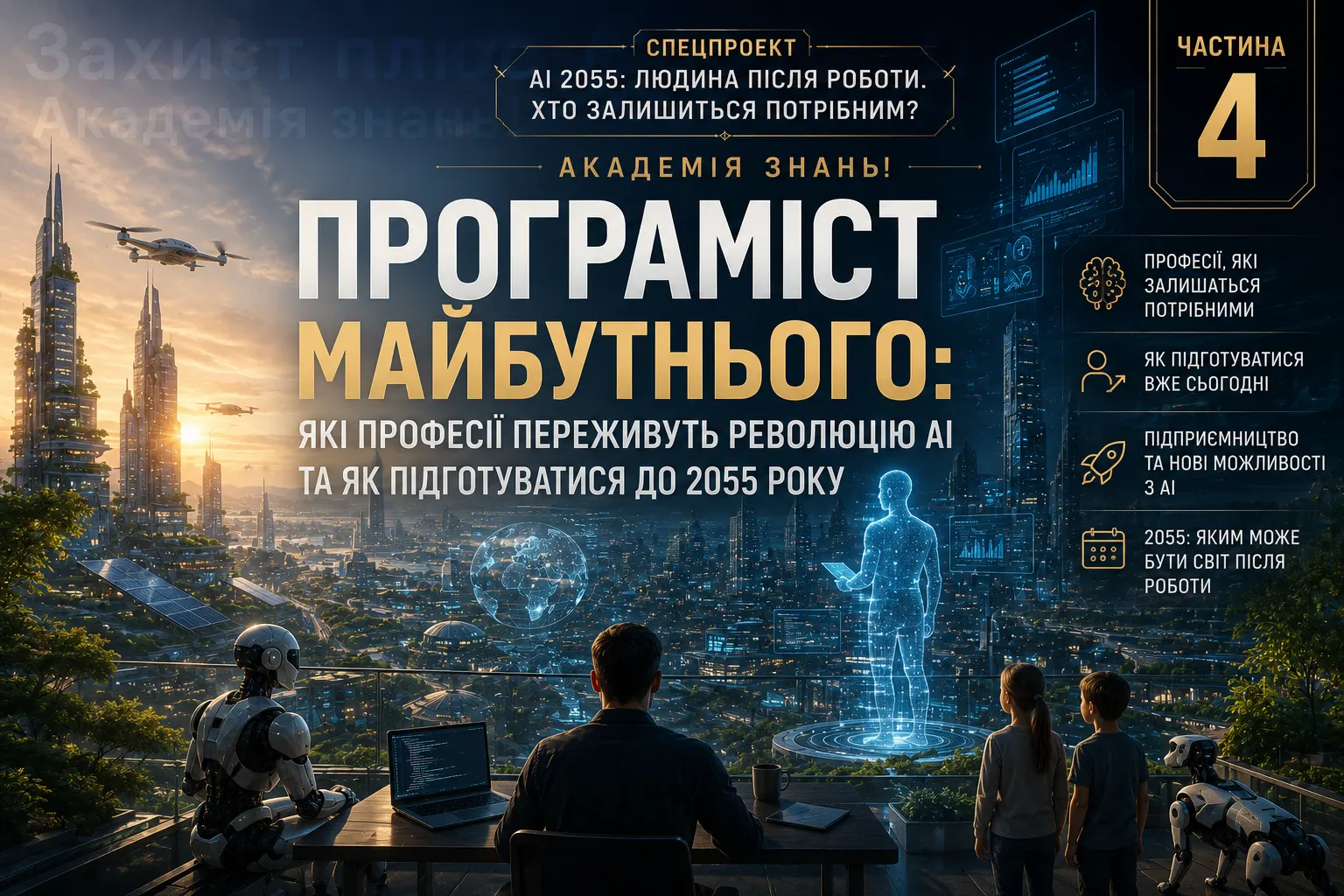 AI 2055: ЛЮДИНА ПІСЛЯ РОБОТИ. ХТО ЗАЛИШИТЬСЯ ПОТРІБНИМ? ЧАСТИНА 4