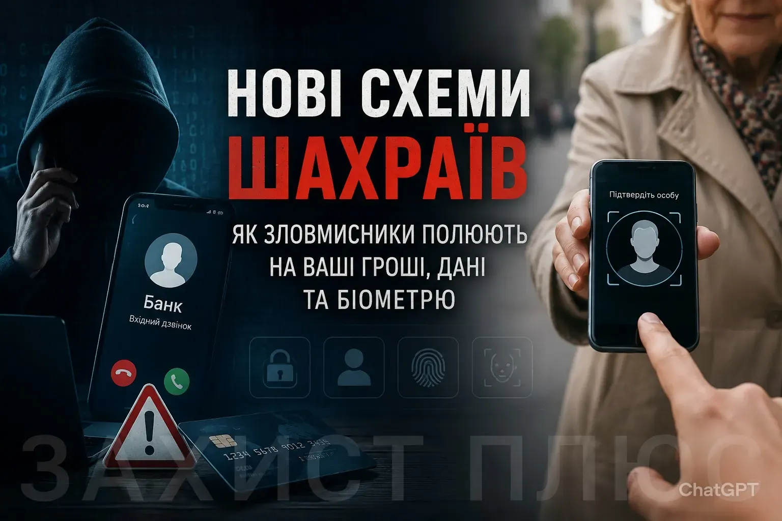 Нові схеми шахраїв в Україні: як злочинці полюють на ваші гроші, дані та навіть біометрію