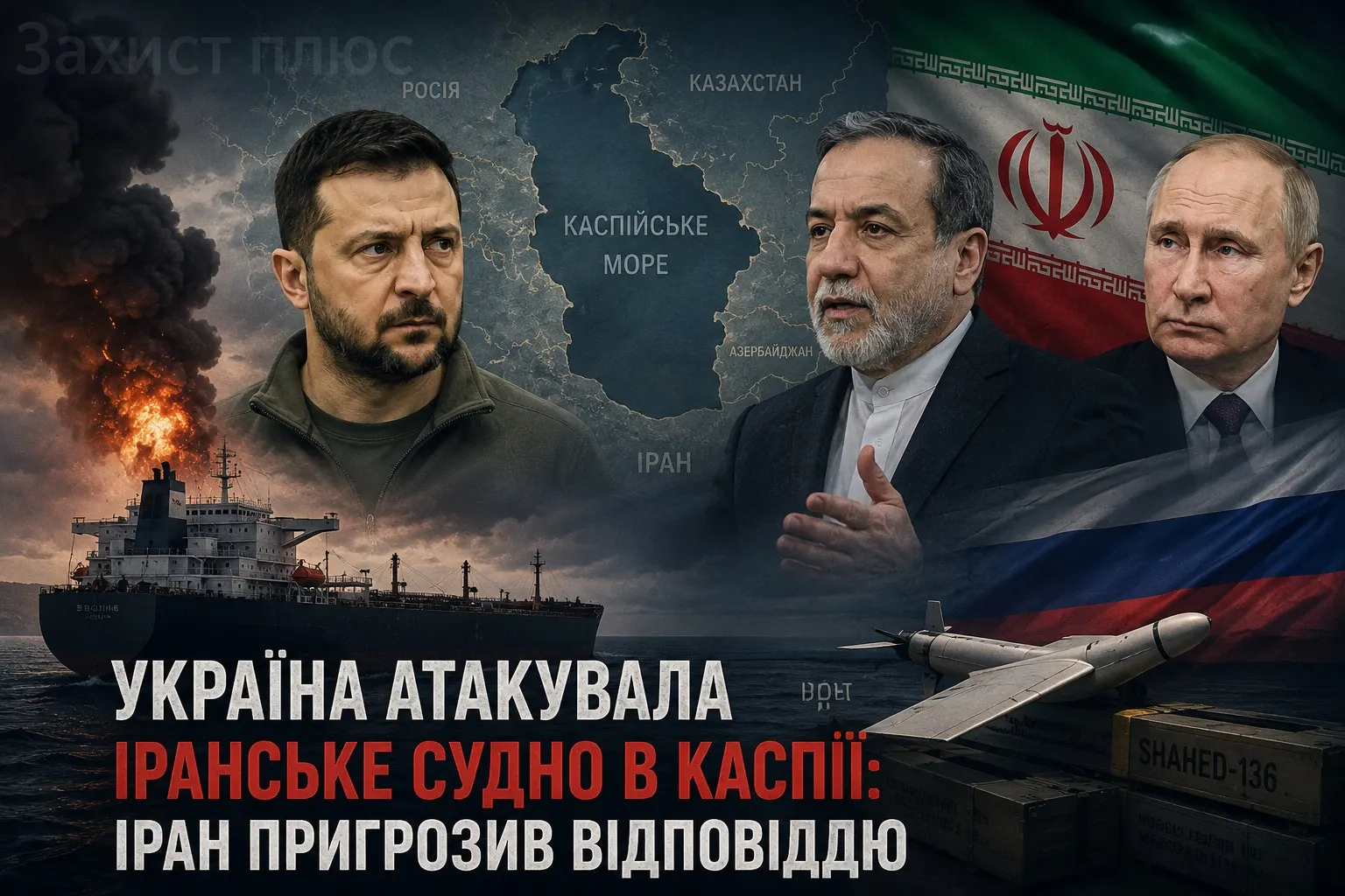 Зеленський, Іран і Каспій: чому удар по іранському судну може стати новою точкою глобального протистояння