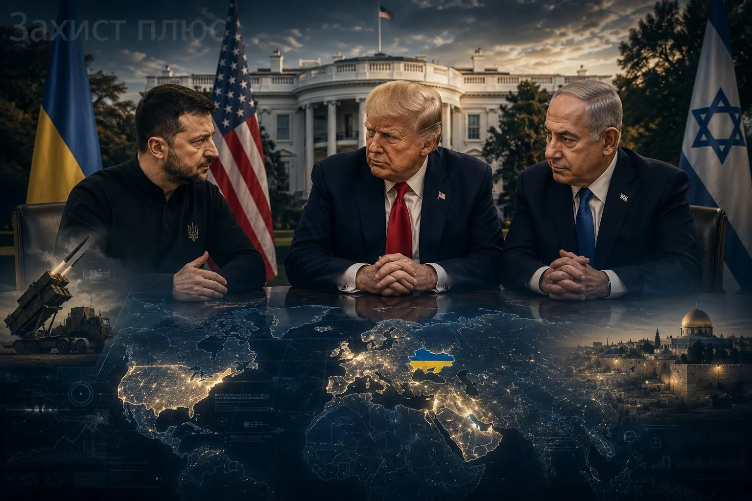 Трамп приймає Зеленського та Нетаньягу у Білому домі: чи стане Вашингтон центром нової геополітичної стратегії світу?