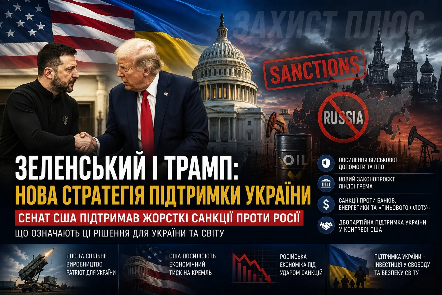 Трамп, Зеленський і нові санкції проти Росії: чи наближається перелом у міжнародному тиску на Кремль?