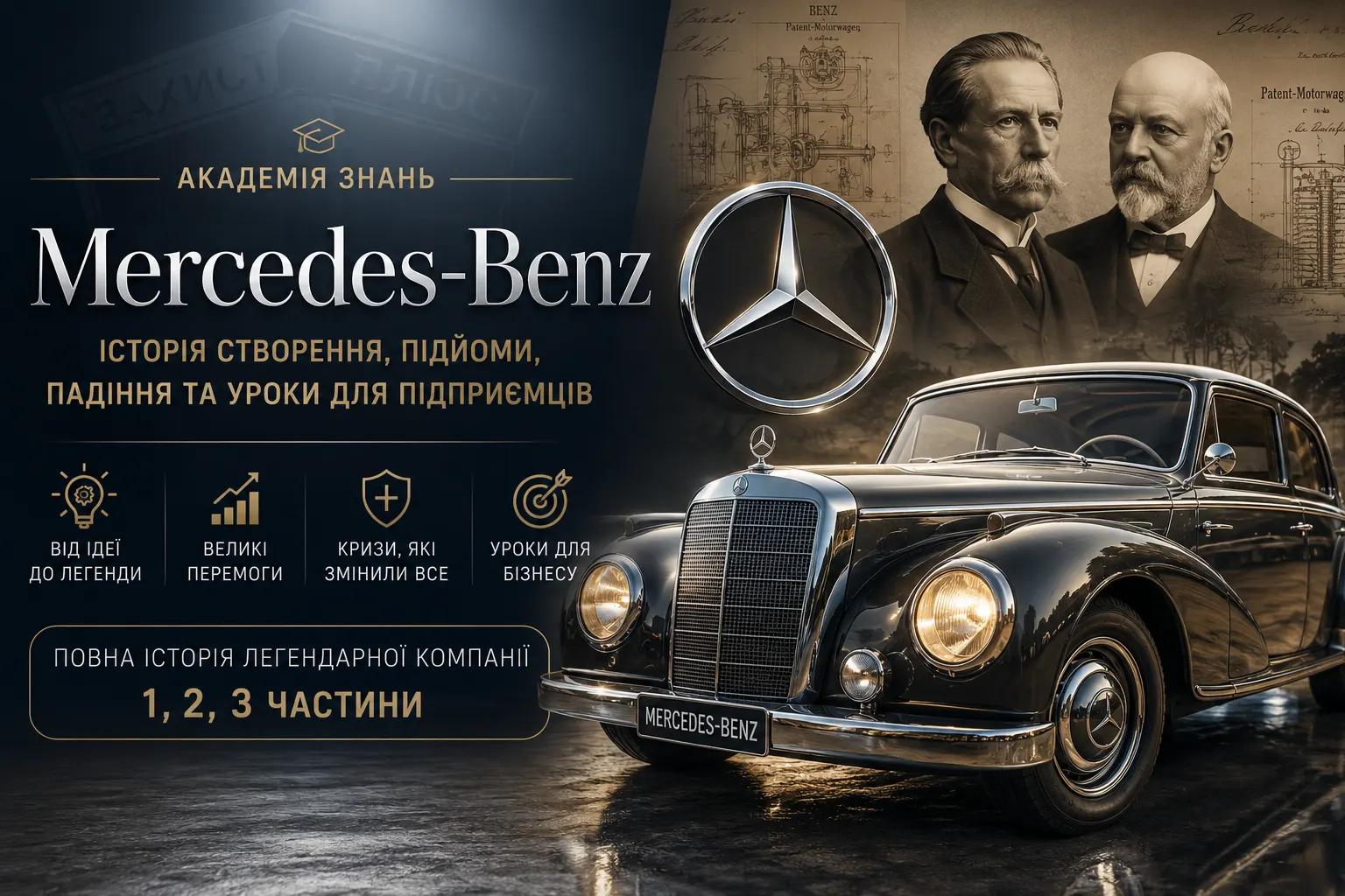 1. Народження легенди: як Mercedes-Benz створив автомобіль і змінив світ назавжди