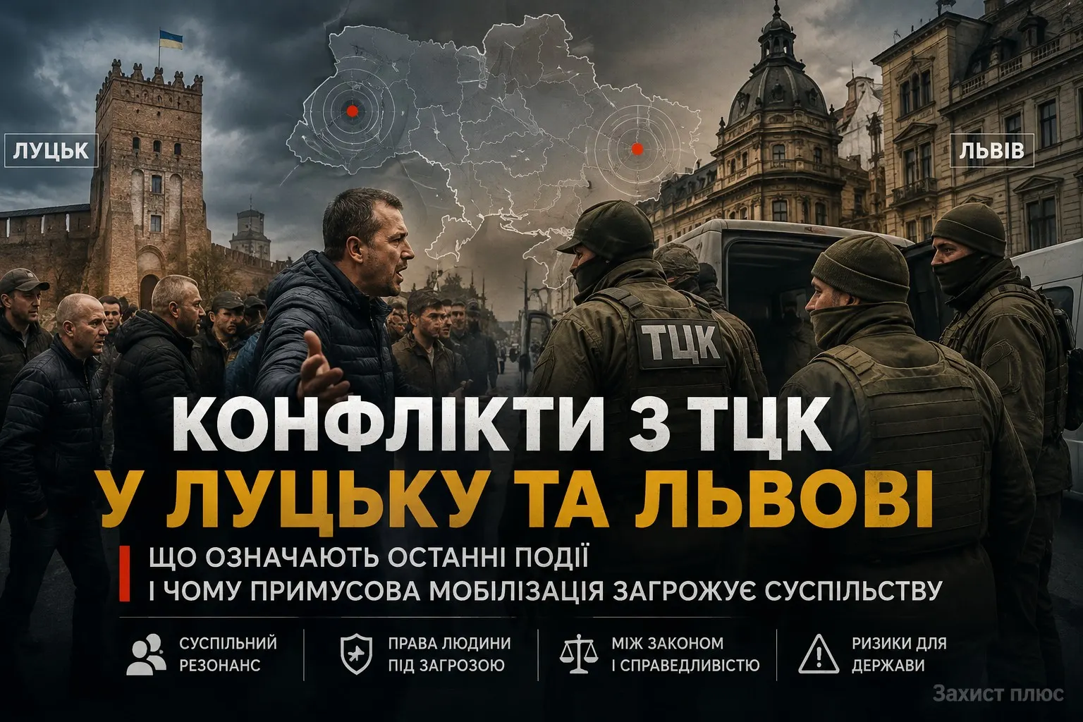 Конфлікти з ТЦК у Луцьку та Львові: що означають останні події і чому примусова мобілізація загрожує суспільству