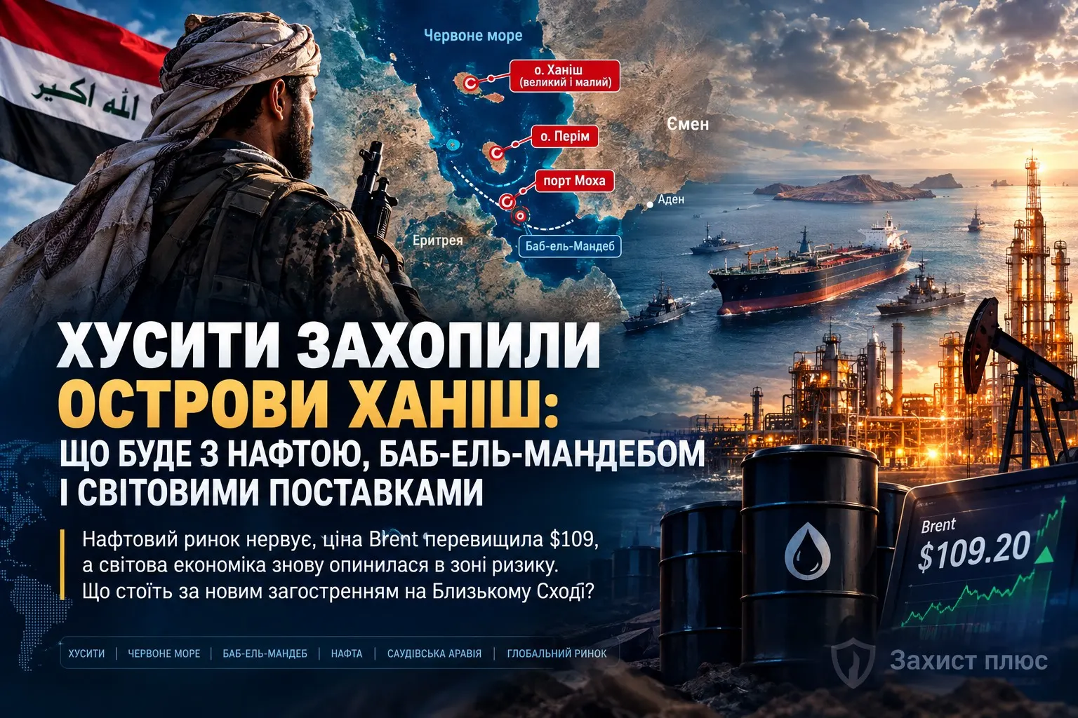 Енергетична пастка Близького Сходу: хусити захопили Ханіш, а нафтовий ринок готується до нового шоку