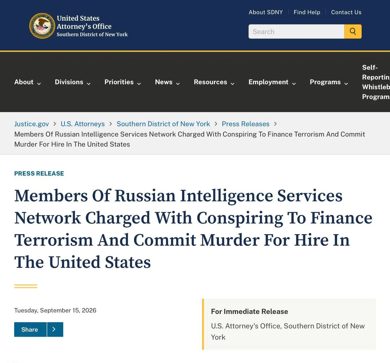$40 тисяч за вбивство у США: як американські слідчі викрили мережу, пов’язану з російськими спецслужбами