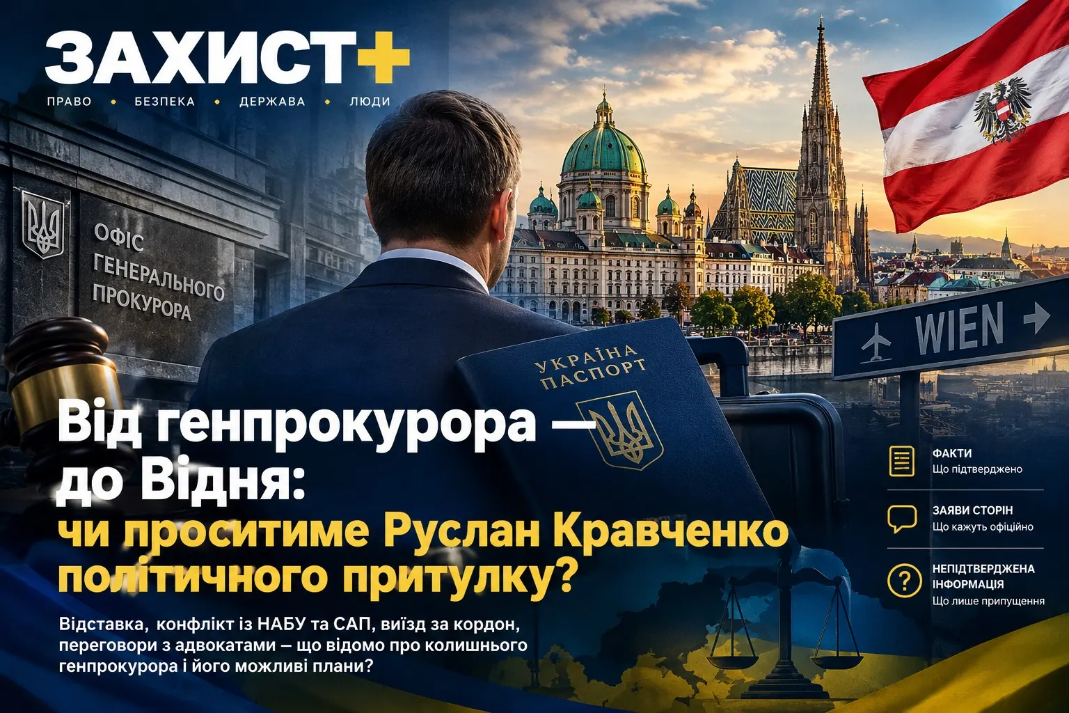 Від генпрокурора — до Відня: чи проситиме Руслан Кравченко політичного притулку