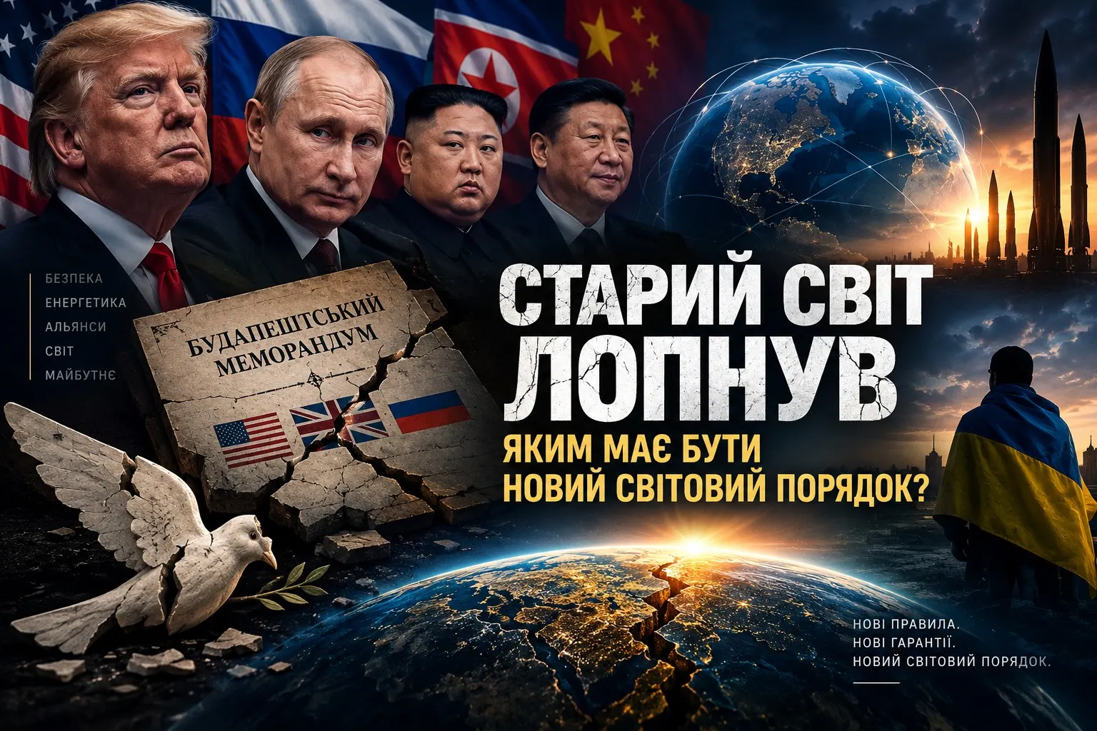 Світ після Будапештського меморандуму: чи залишилися міжнародні гарантії безпеки, і яким має бути новий світовий порядок?