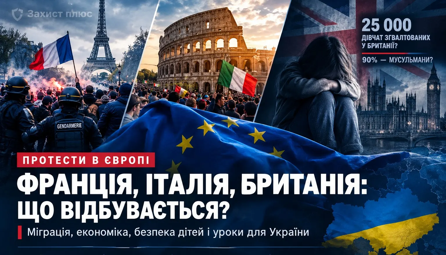 Протести у Франції та Італії 2026: чому горить Європа, чи винні мігранти і який урок для України